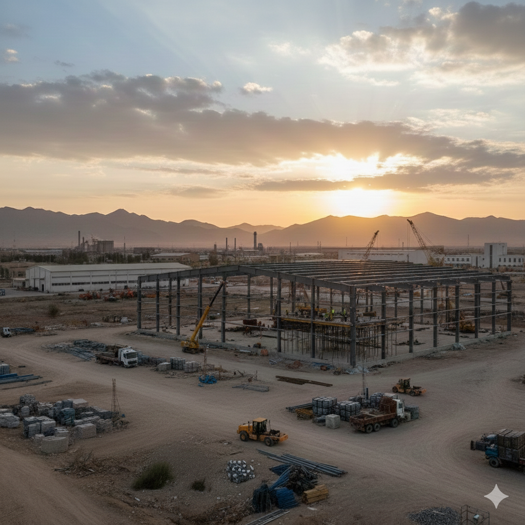 هزینه ساخت سوله در شهرک صنعتی شیراز